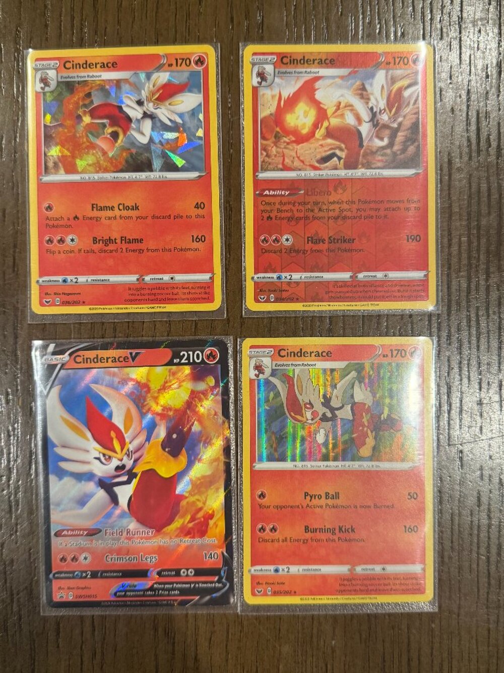 TCG Pokemon Sword And Shield Cinderace Holo Bundle With Promo Mint Never Played